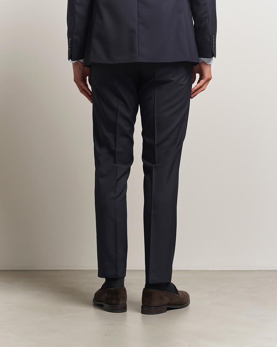 Hombres | Pantalones | Oscar Jacobson | Dandy Wool Trousers Navy