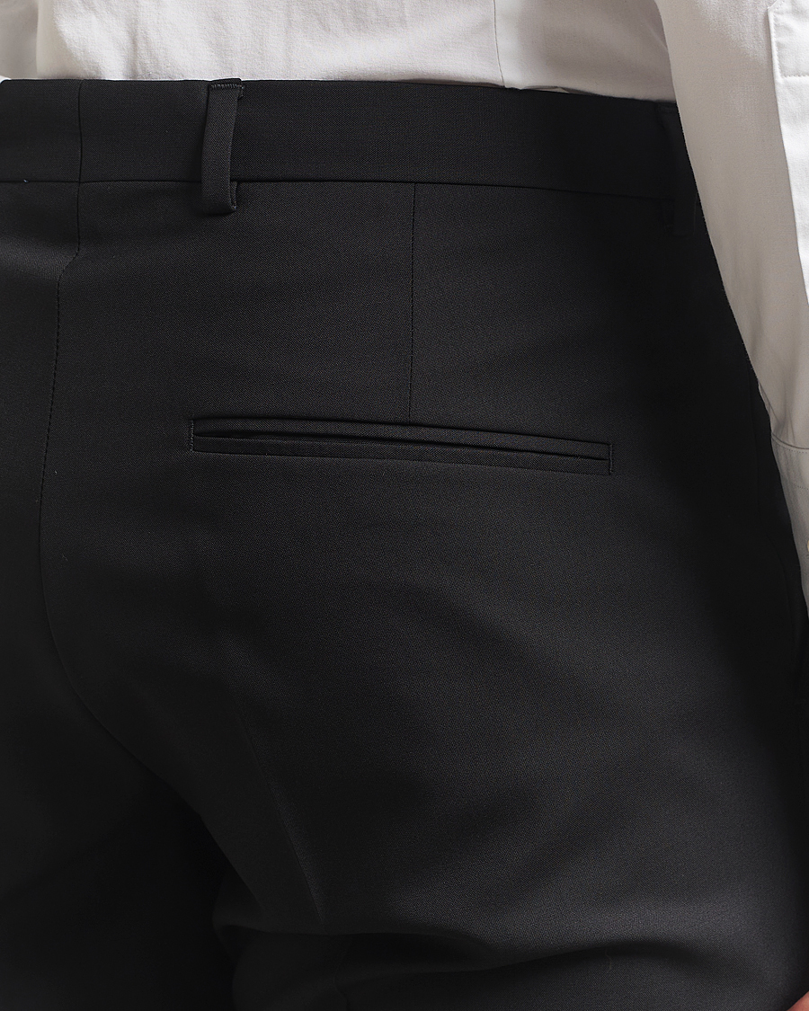 Hombres | Pantalones | Oscar Jacobson | Dandy Wool Trousers Black