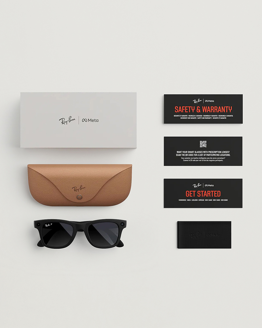 Hombres | Gafas de sol | Ray-Ban | Wayfarer Meta 50 Sunglasses Matte Black