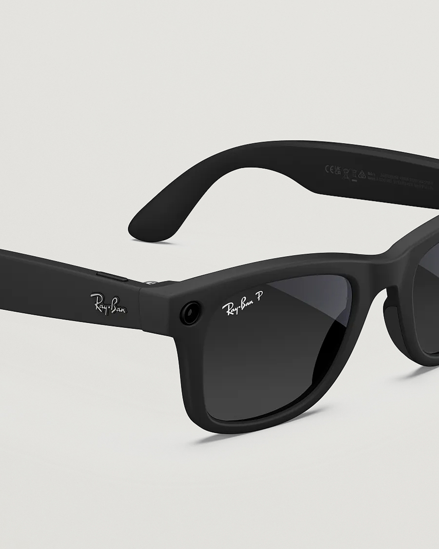 Hombres | Gafas de sol | Ray-Ban | Wayfarer Meta 53 Sunglasses Matte Black