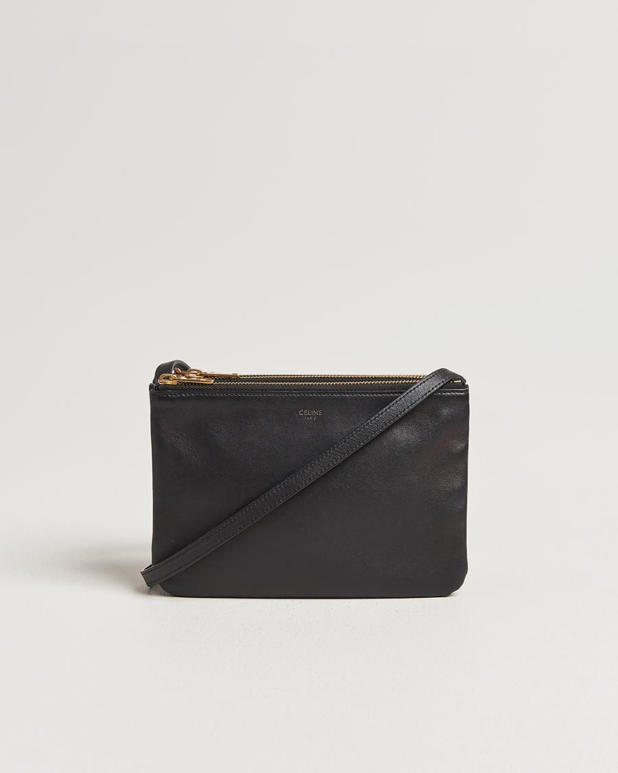 Hombres | Celine Pre-Owned Trio Bag Small Leather Black | Celine Pre-Owned | Trio Bag Small Leather Black