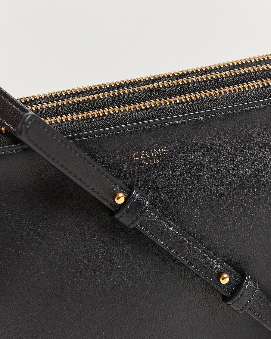 Hombres | Celine Pre-Owned Trio Bag Small Leather Black | Celine Pre-Owned | Trio Bag Small Leather Black