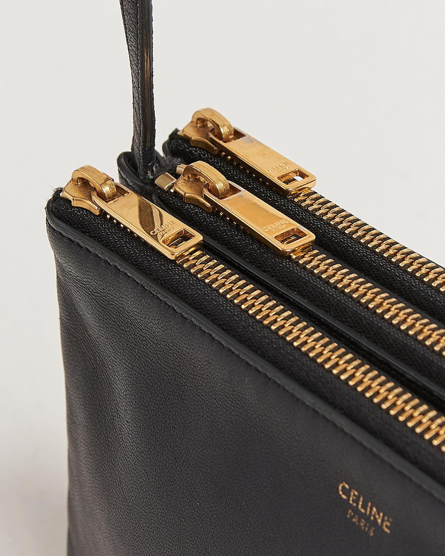 Hombres | Celine Pre-Owned Trio Bag Small Leather Black | Celine Pre-Owned | Trio Bag Small Leather Black