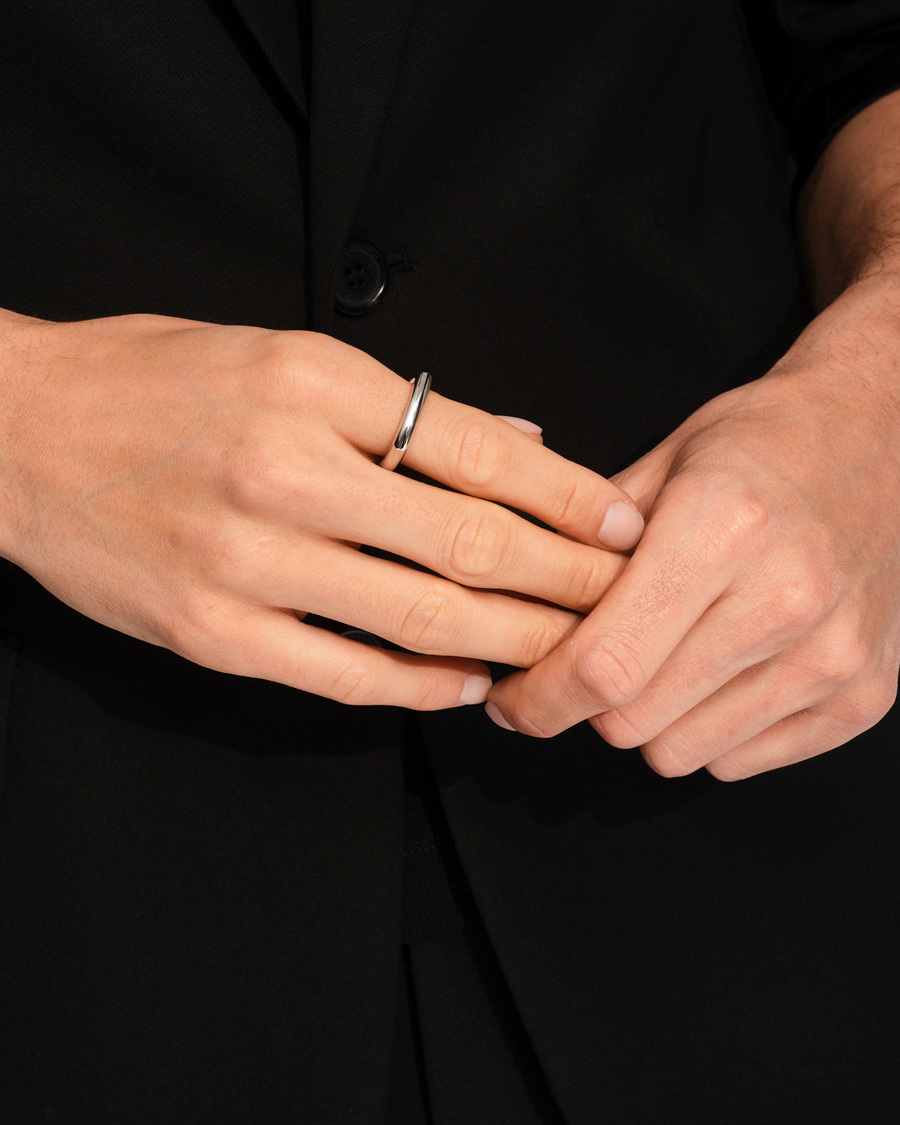 Hombres | Joyas | Tom Wood | Frame Ring Slim Silver