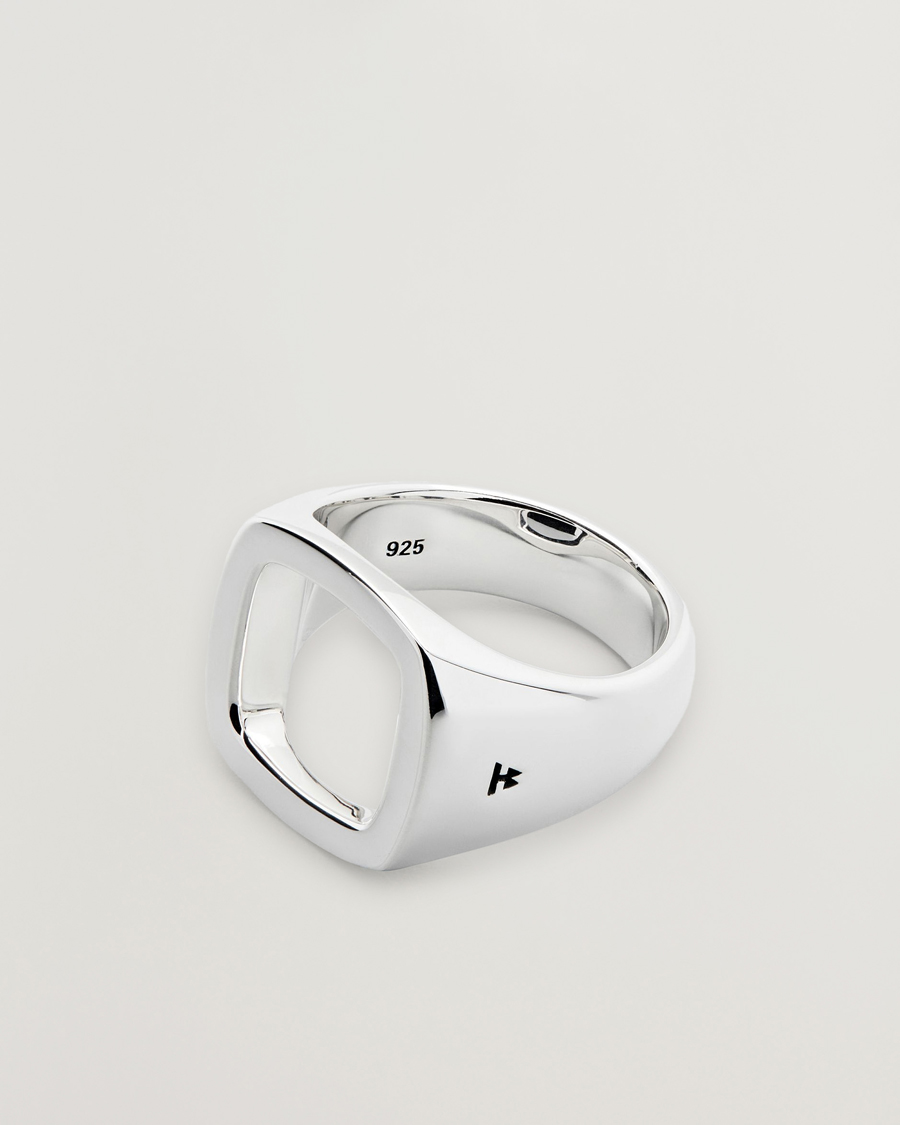 Hombres | Joyas | Tom Wood | Cushion Open Ring Silver