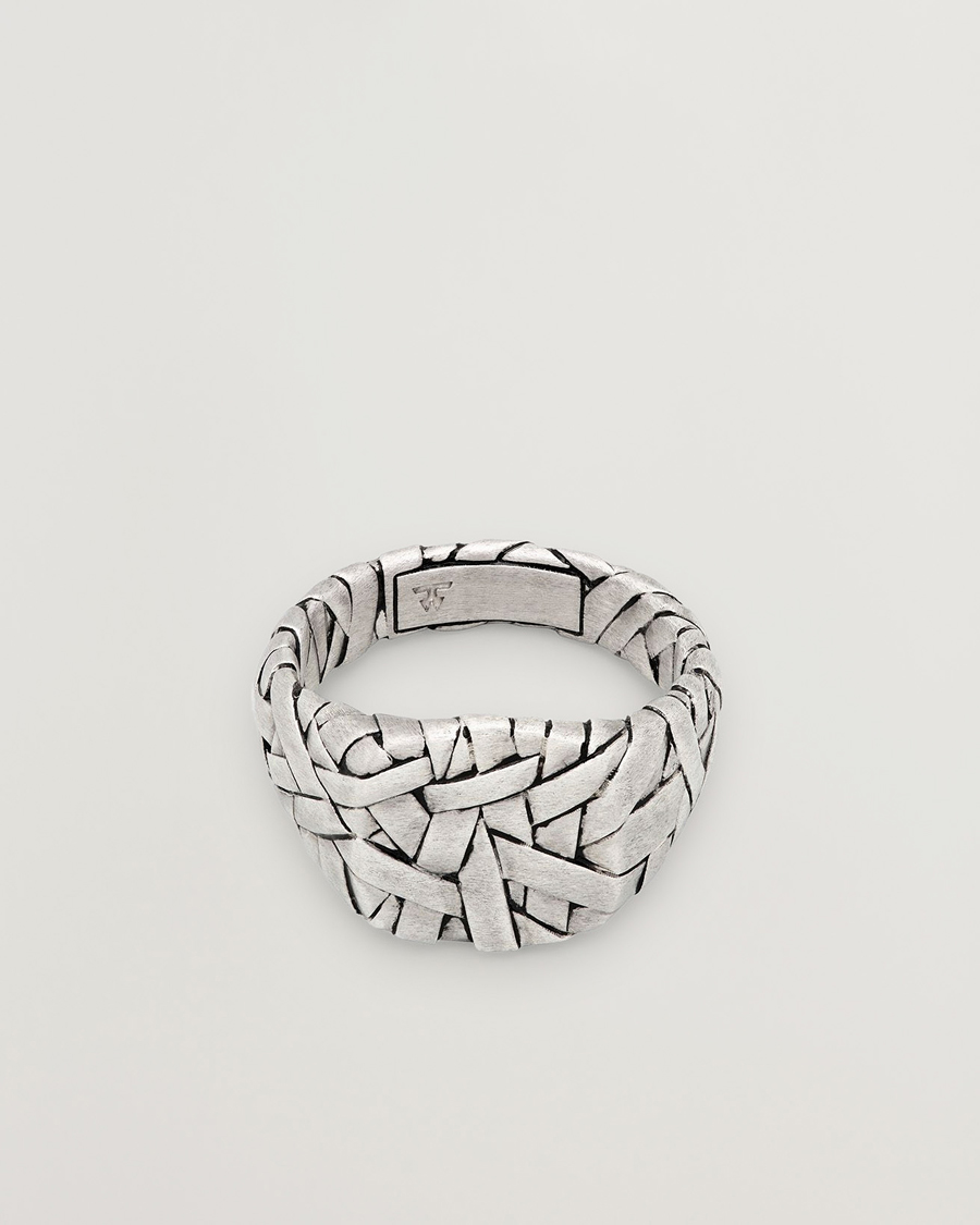 Hombres | Joyas | Tom Wood | Quilt Ring Small Silver