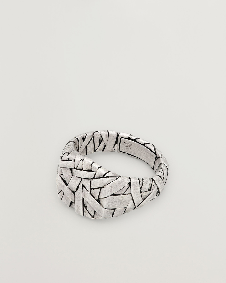 Hombres | Joyas | Tom Wood | Quilt Ring Small Silver