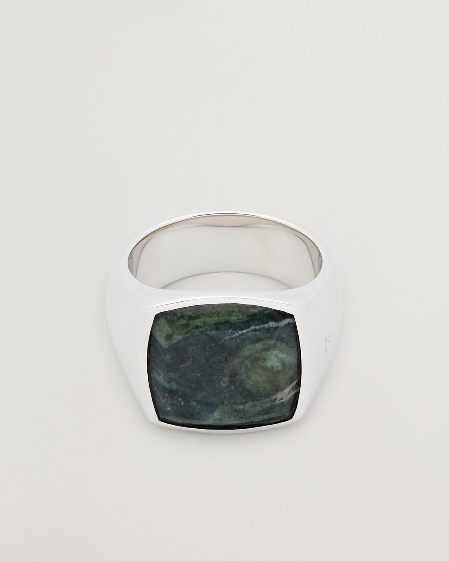 Hombres | Joyas | Tom Wood | Cushion Ring Kambaba Silver