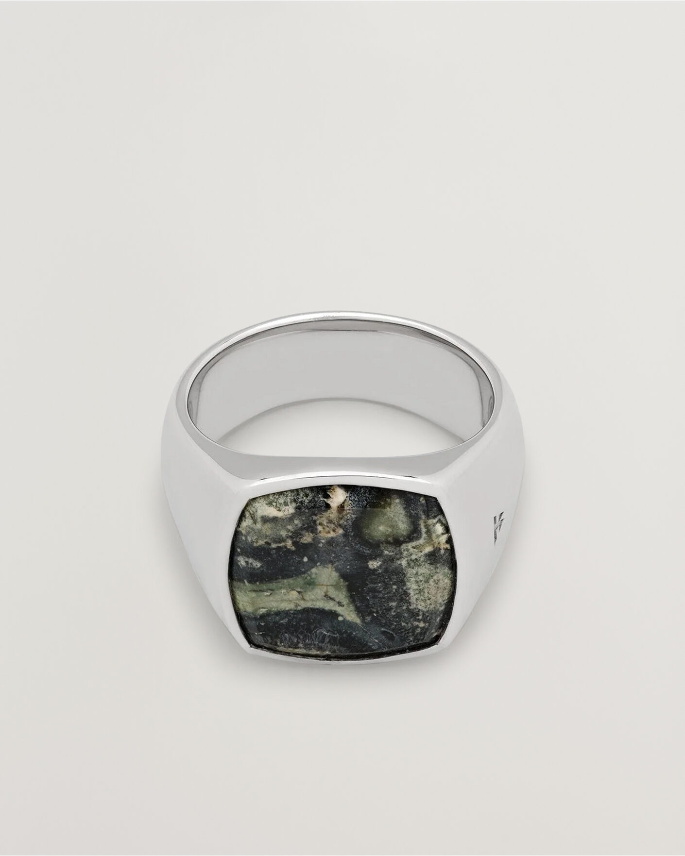 Hombres | Joyas | Tom Wood | Cushion Ring Kambaba Silver