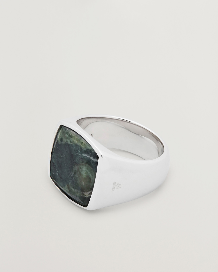 Hombres | Joyas | Tom Wood | Cushion Ring Kambaba Silver