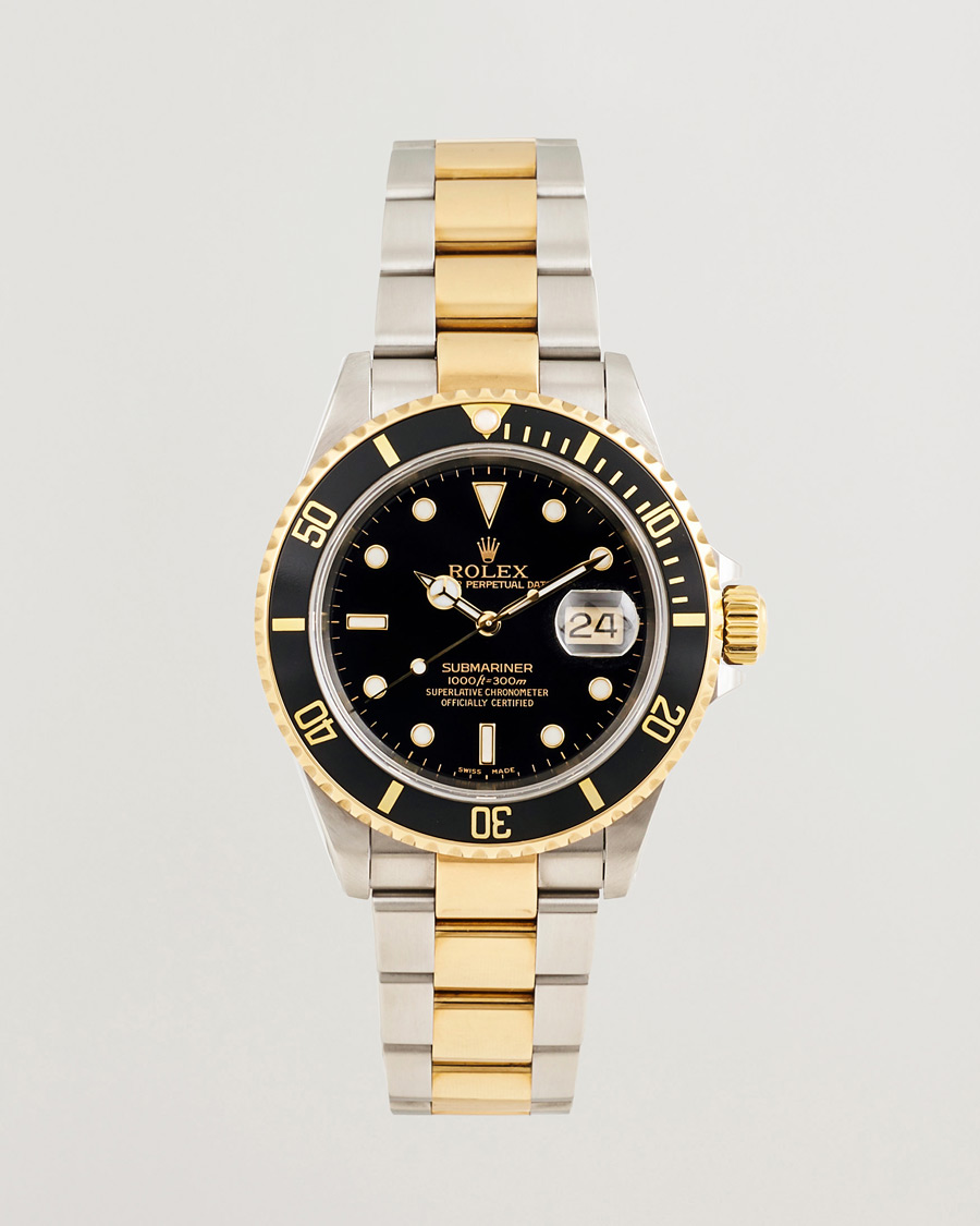 Hombres | Rolex Pre-Owned Submariner Oyster Perpetual Two Tone Black | Rolex Pre-Owned | Submariner Oyster Perpetual Two Tone Black