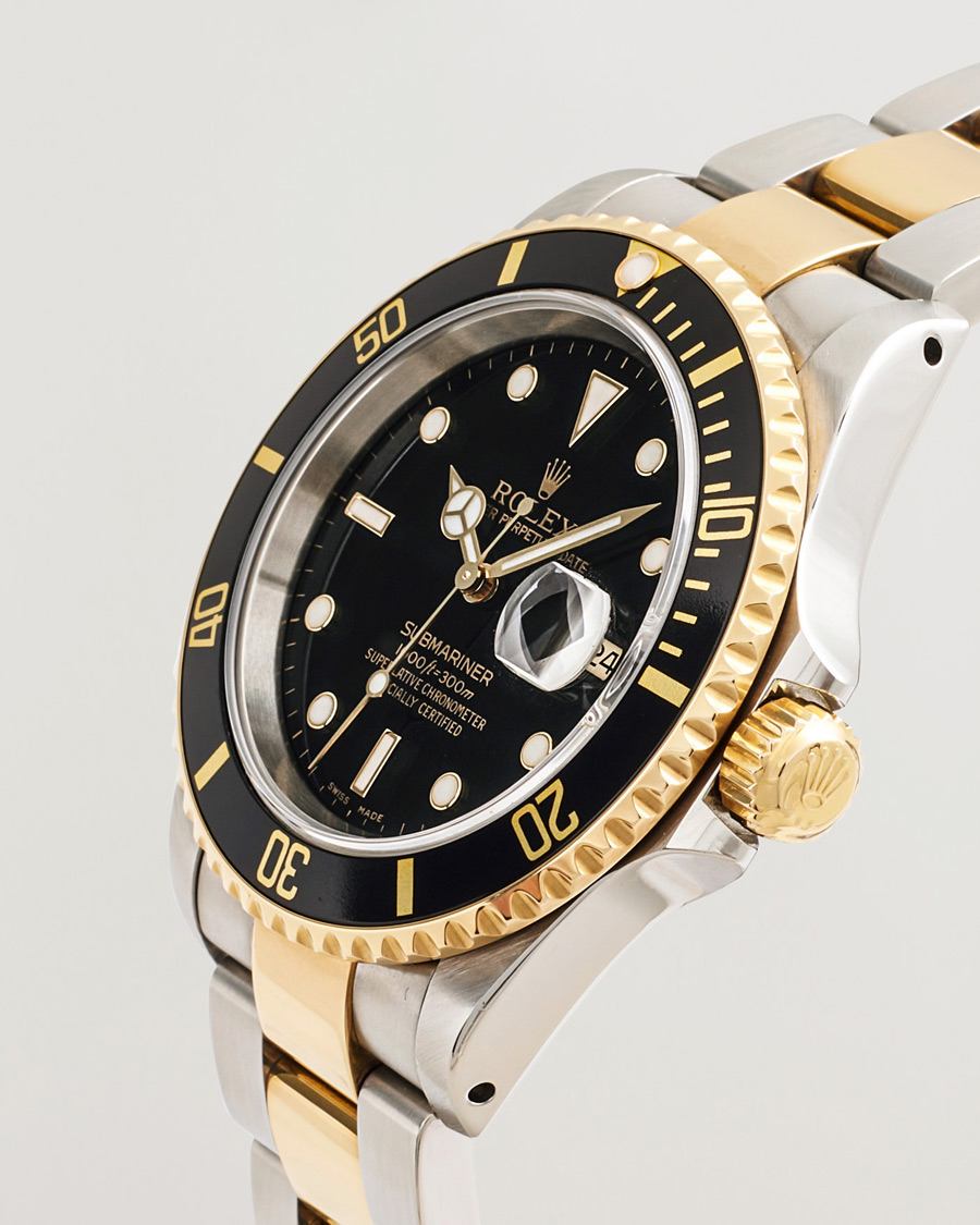Hombres | Rolex Pre-Owned Submariner Oyster Perpetual Two Tone Black | Rolex Pre-Owned | Submariner Oyster Perpetual Two Tone Black
