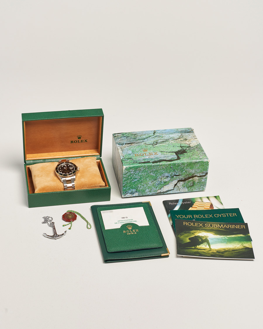 Hombres | Rolex Pre-Owned Submariner Oyster Perpetual Two Tone Black | Rolex Pre-Owned | Submariner Oyster Perpetual Two Tone Black