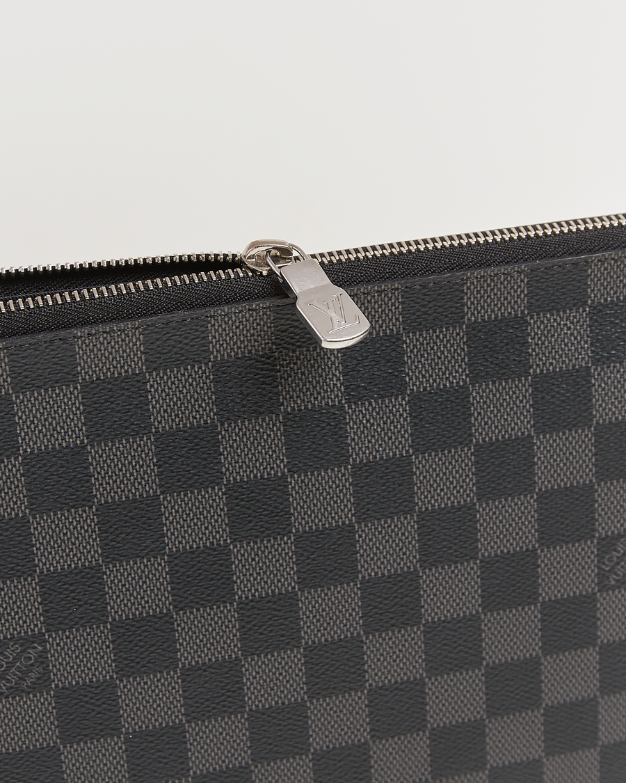 Hombres | Pre-Owned & Vintage Bags | Louis Vuitton Pre-Owned | Pochette Jules GM Damier Graphite