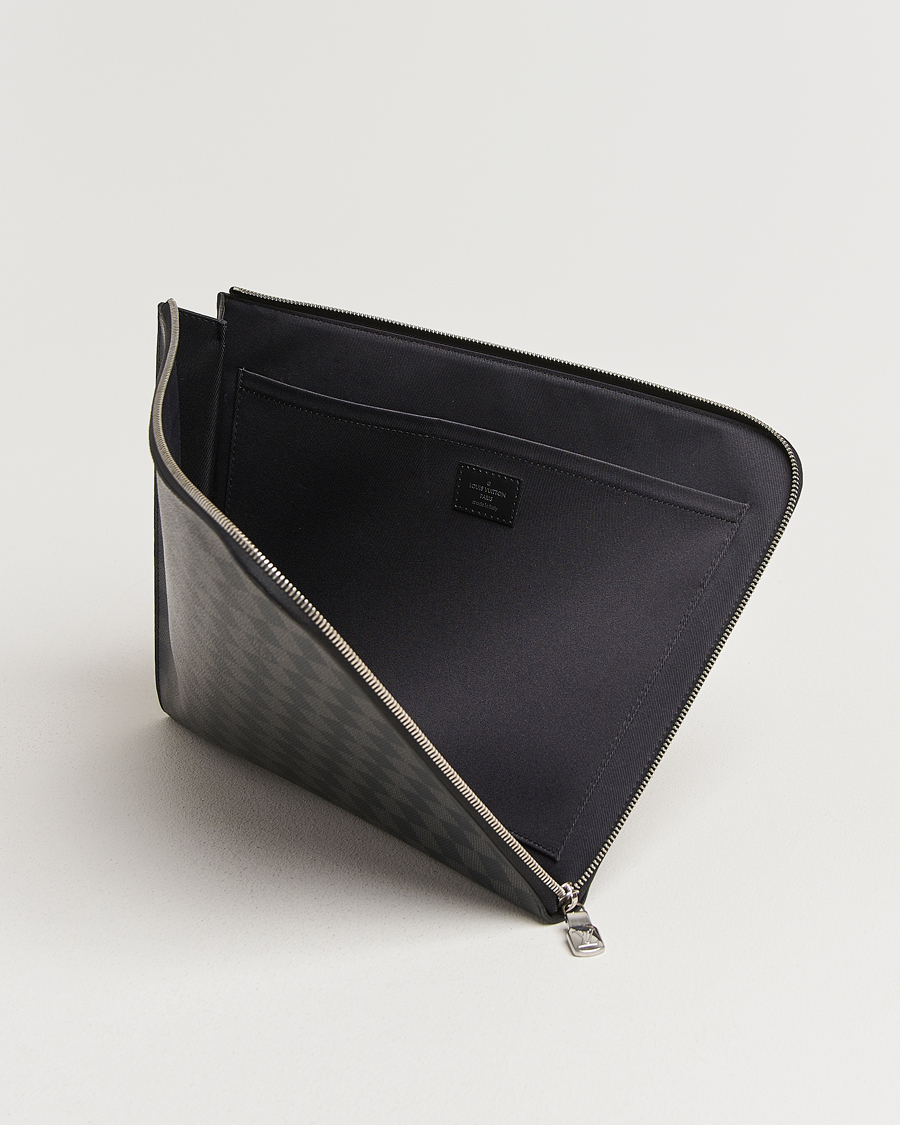 Hombres | Pre-Owned & Vintage Bags | Louis Vuitton Pre-Owned | Pochette Jules GM Damier Graphite