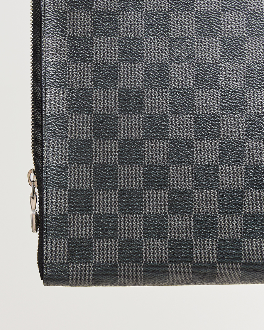 Hombres | Pre-Owned & Vintage Bags | Louis Vuitton Pre-Owned | Pochette Jules GM Damier Graphite