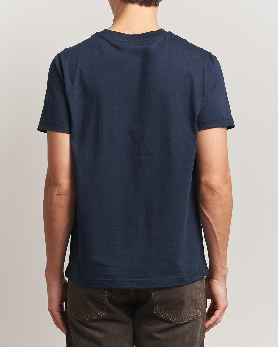 Hombres | Camisetas | A.P.C. | Embroidered APC T-Shirt Dark Navy