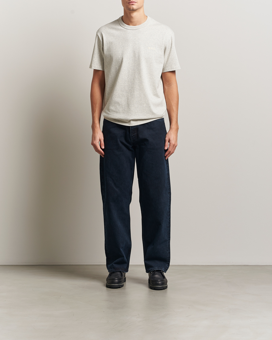 Hombres | Camisetas | A.P.C. | Boxy Fit Petit VPC T-Shirt Mastic Chine