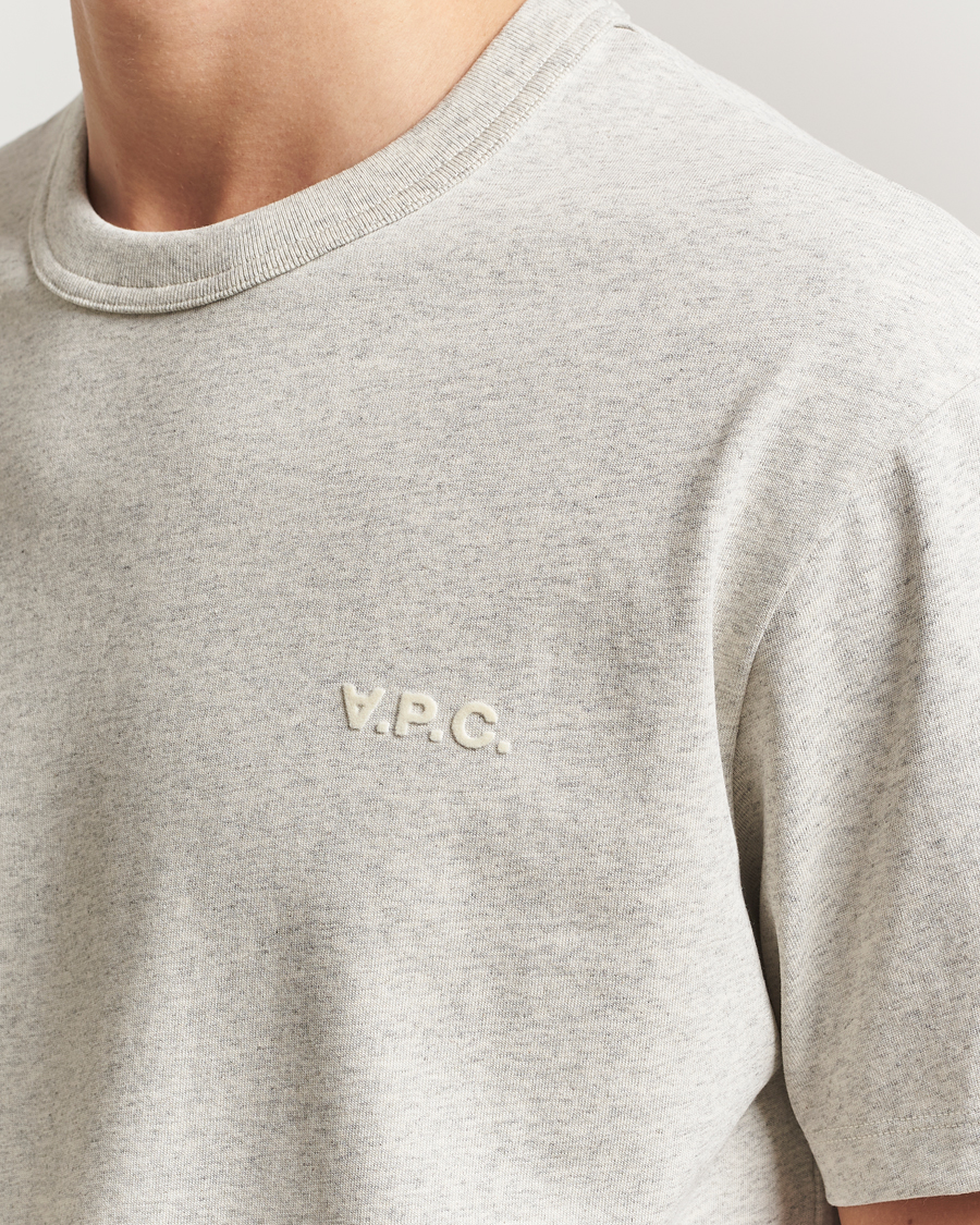 Hombres | Camisetas | A.P.C. | Boxy Fit Petit VPC T-Shirt Mastic Chine