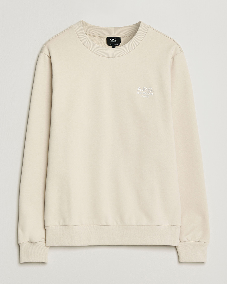 Hombres | Jerséis y prendas de punto | A.P.C. | Rue Madame Tonal Sweatshirt Mastic
