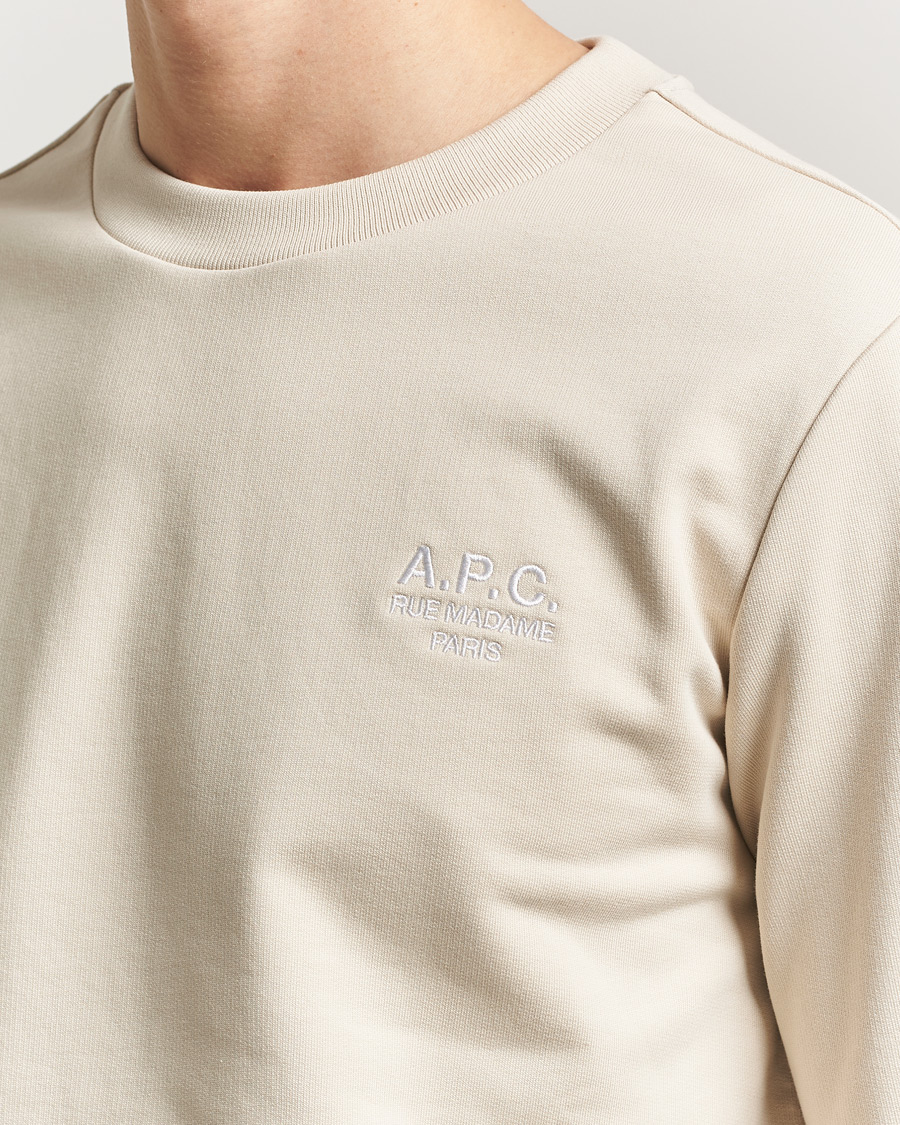 Hombres | Jerséis y prendas de punto | A.P.C. | Rue Madame Tonal Sweatshirt Mastic