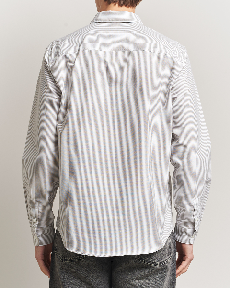 Hombres | Camisas | A.P.C. | Greg Striped Oxford Shirt Green/White