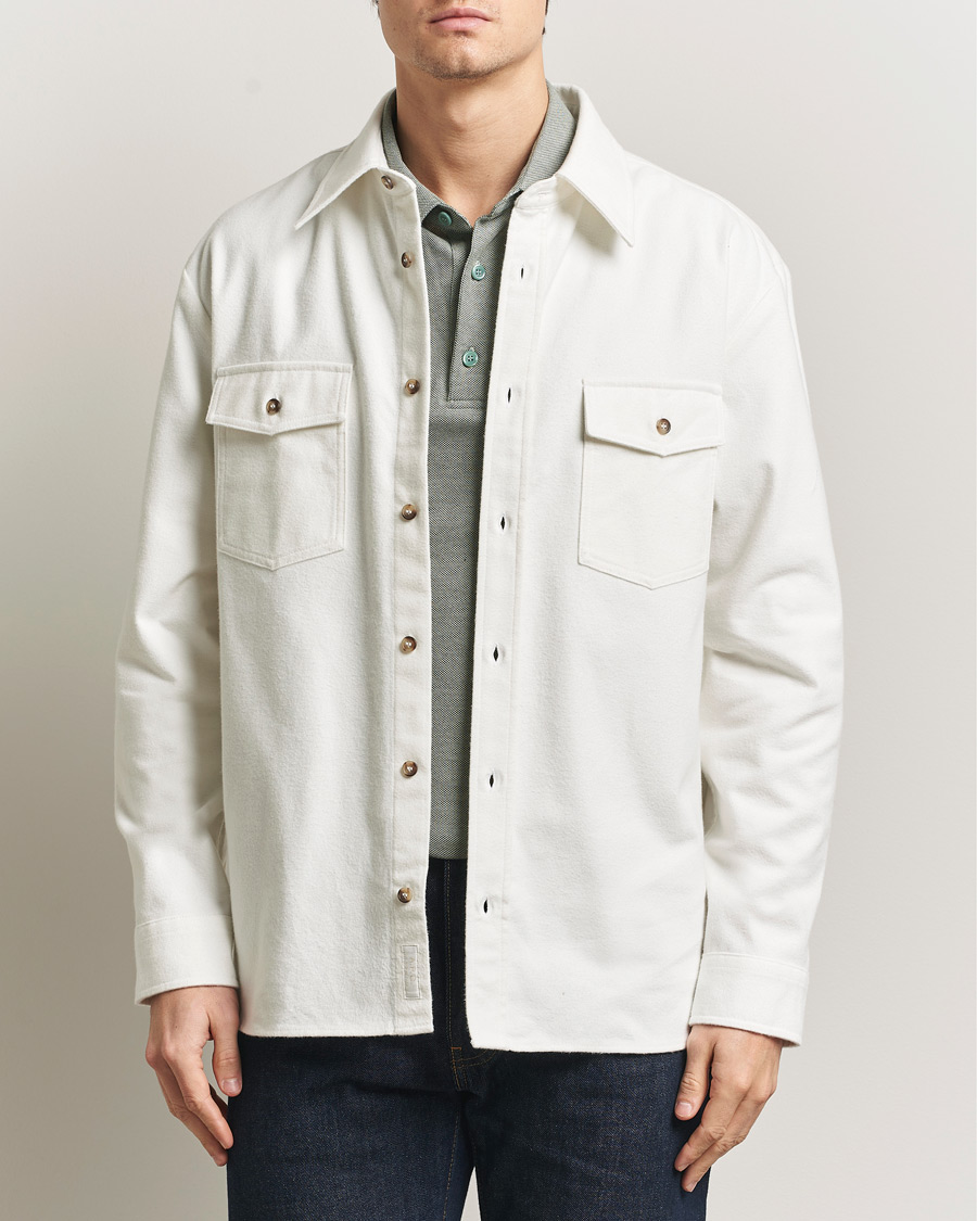 Hombres | Camisas | A.P.C. | Brushed Cotton Overshirt White