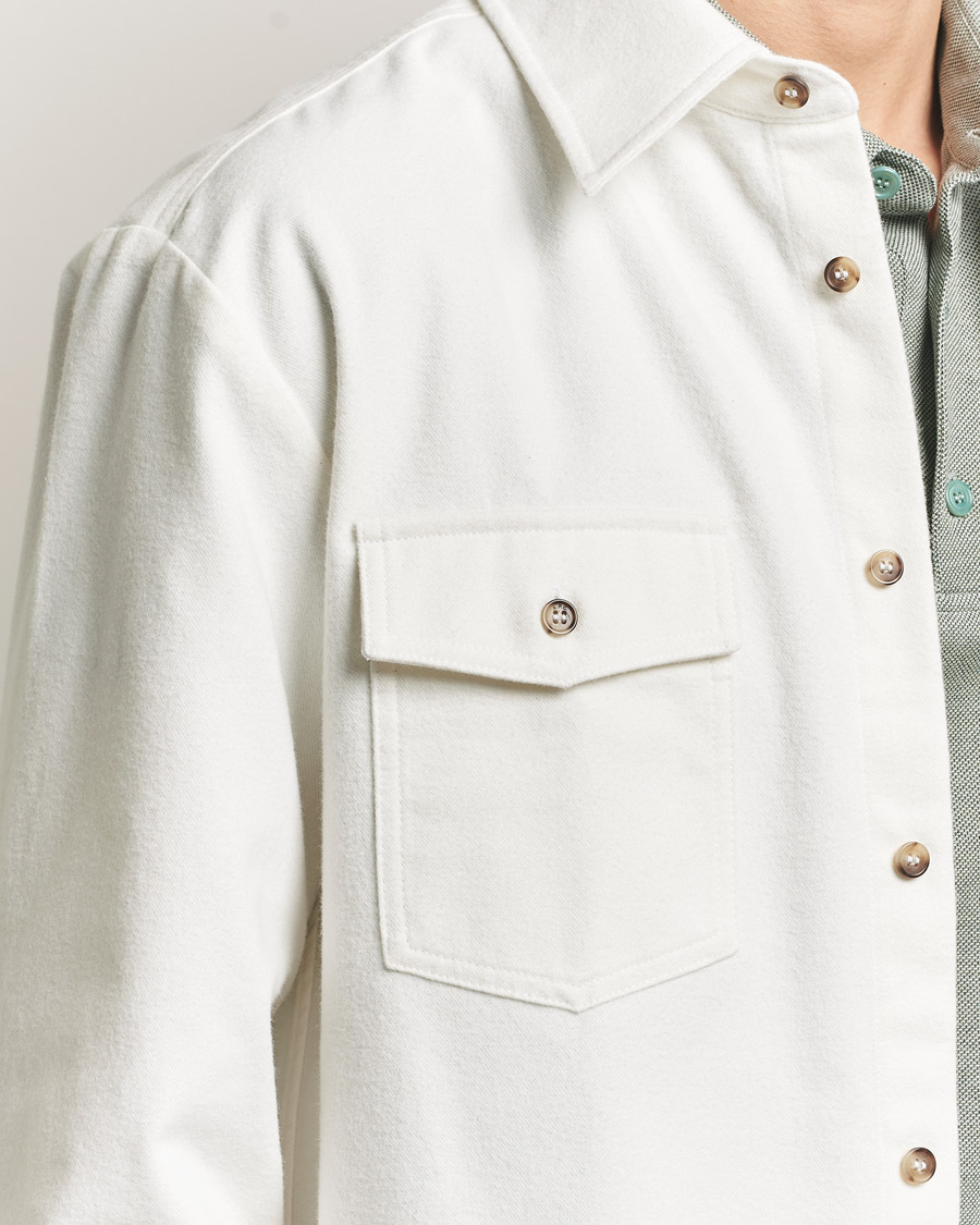 Hombres | Camisas | A.P.C. | Brushed Cotton Overshirt White