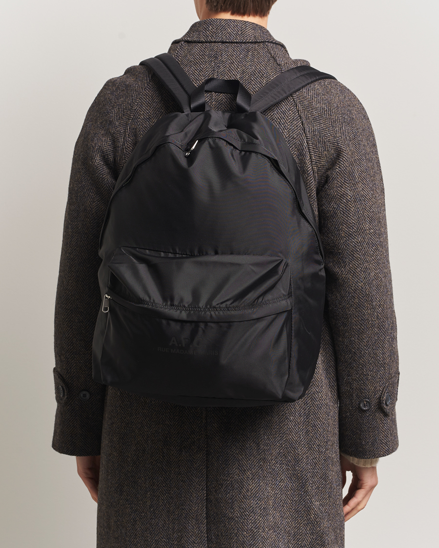 Hombres | Bolsos | A.P.C. | Backstage Nylon Cordura Backpack Black