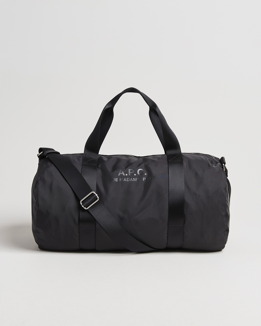 Hombres | A.P.C. Backstage Nylon Cordura Gym Bag Black | A.P.C. | Backstage Nylon Cordura Gym Bag Black