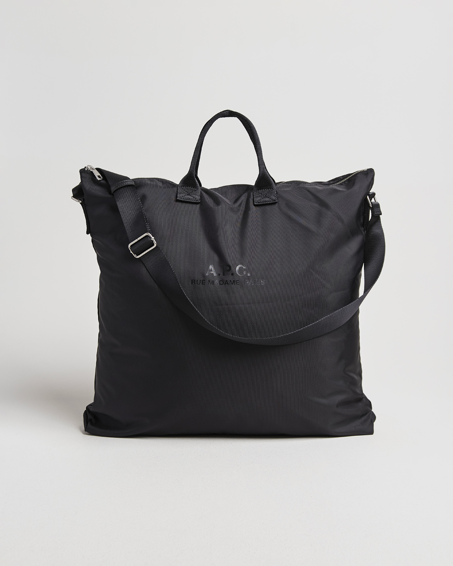 Hombres | A.P.C. Backstage Nylon Cordura Tote Bag Black | A.P.C. | Backstage Nylon Cordura Tote Bag Black