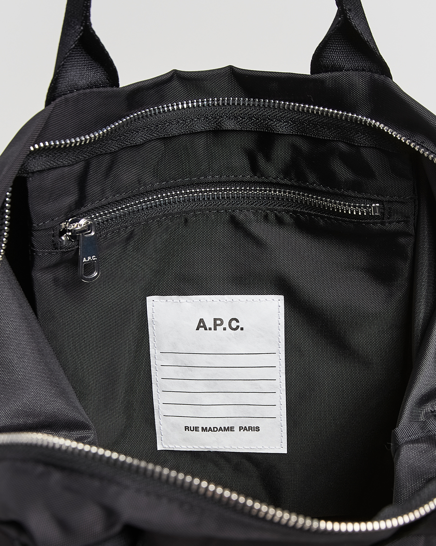 Hombres | A.P.C. Backstage Nylon Cordura Tote Bag Black | A.P.C. | Backstage Nylon Cordura Tote Bag Black