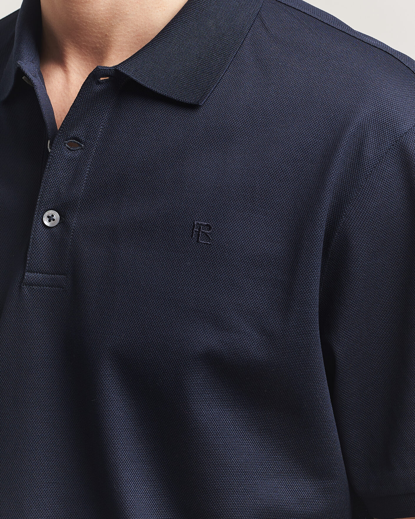 Hombres | Polos | Ralph Lauren Purple Label | Mercerized Cotton Polo Chairman Navy