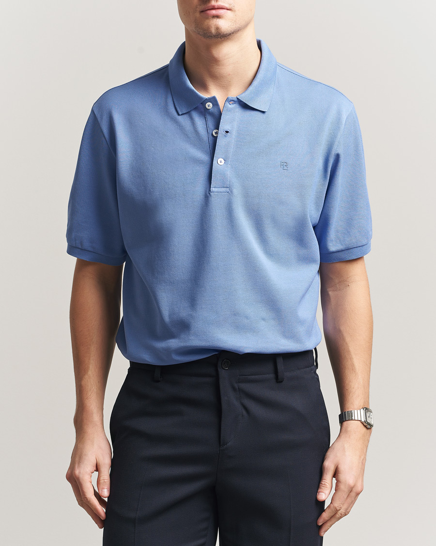 Hombres | Polos | Ralph Lauren Purple Label | Mercerized Cotton Polo Light Blue