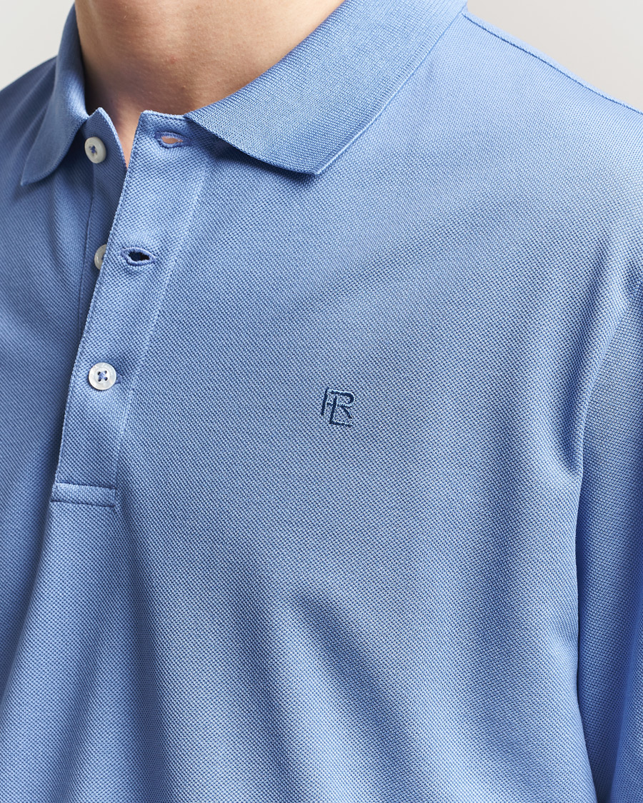 Hombres | Polos | Ralph Lauren Purple Label | Mercerized Cotton Polo Light Blue