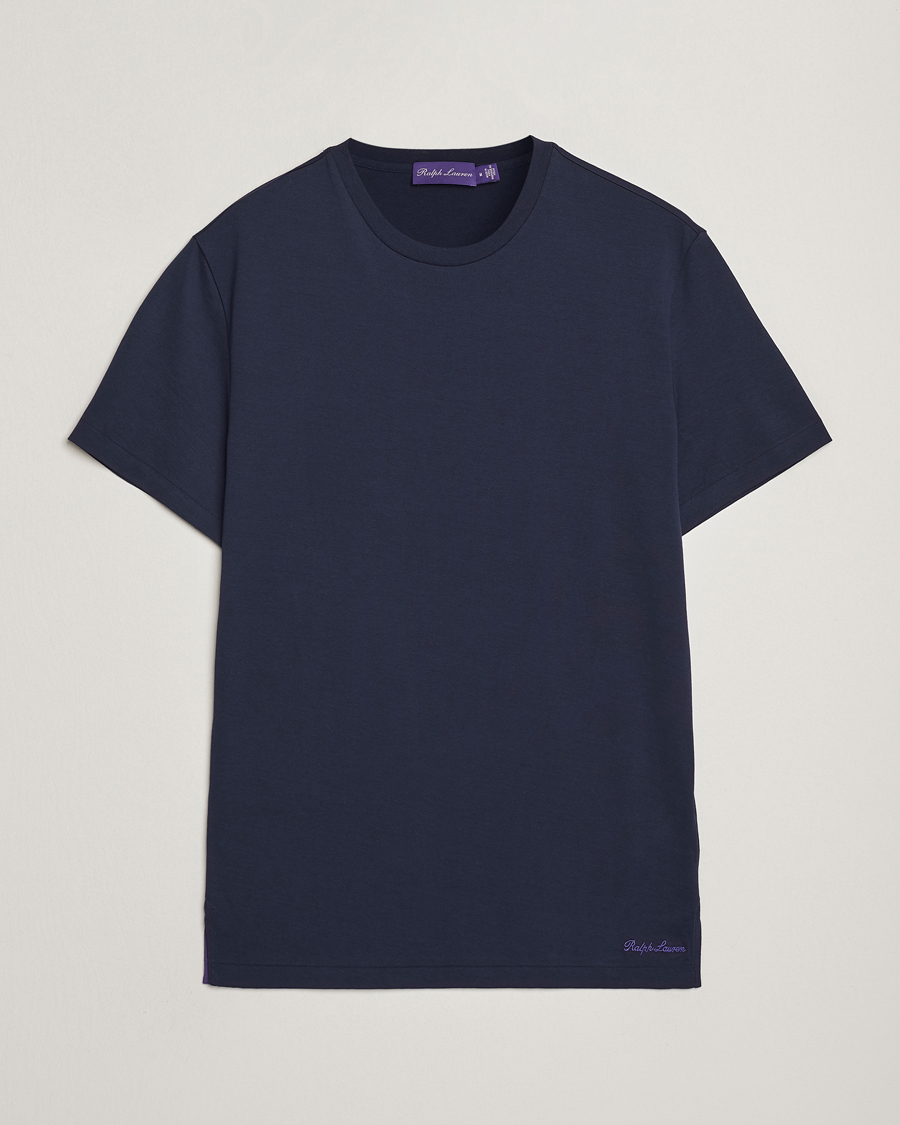 Hombres | Camisetas | Ralph Lauren Purple Label | Luxury Cotton T-Shirt Chairman Navy