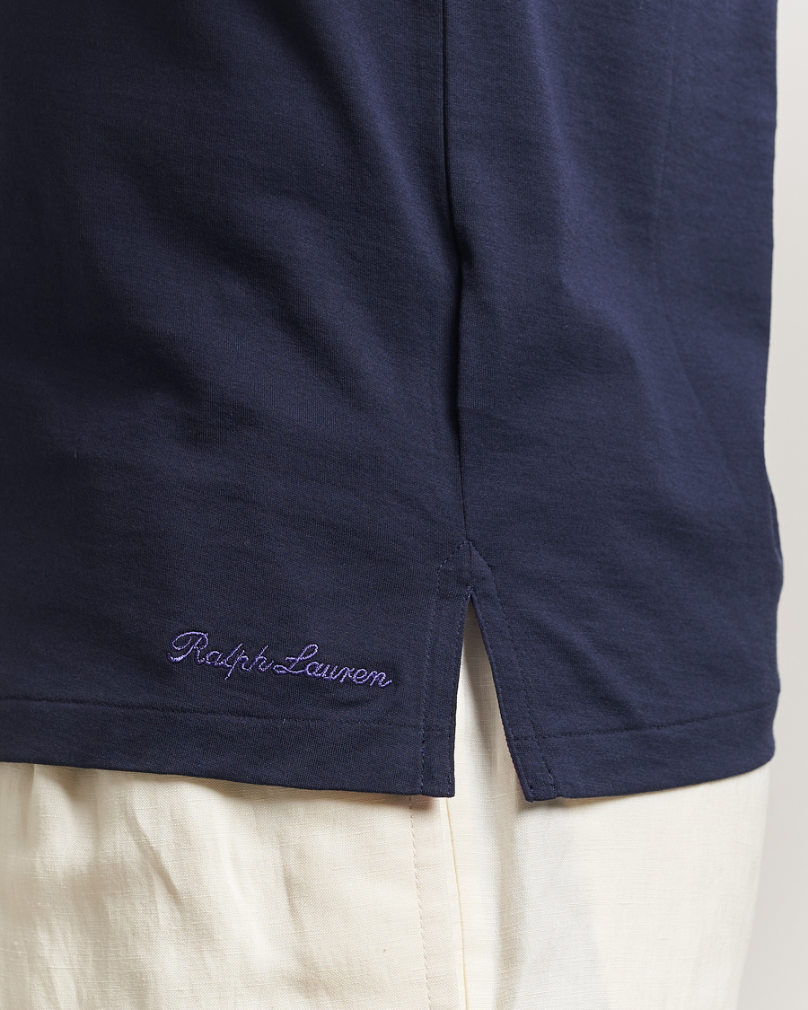Hombres | Camisetas | Ralph Lauren Purple Label | Luxury Cotton T-Shirt Chairman Navy