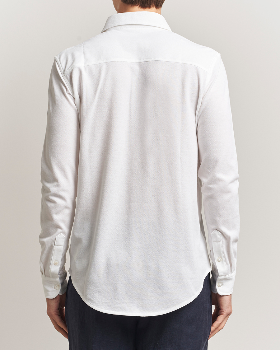 Hombres | Camisas | Ralph Lauren Purple Label | Washed Cotton Pique Shirt White