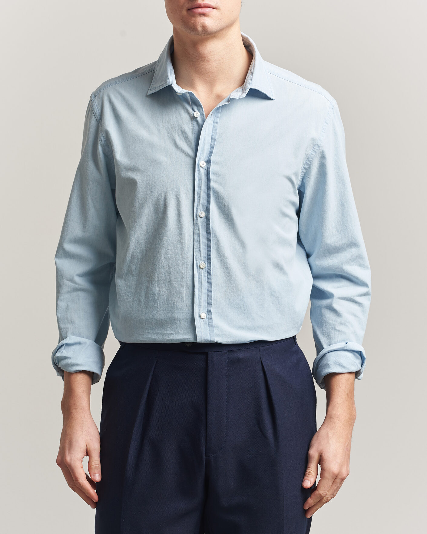 Hombres | Camisas | Ralph Lauren Purple Label | Cooper Work Shirt Medium Wash