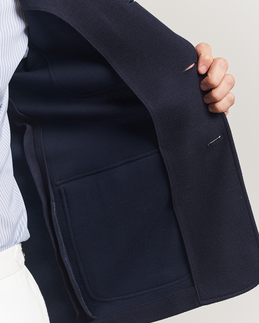 Hombres | Blazers | Ralph Lauren Purple Label | Wool/Cotton Jacket Chairman Navy