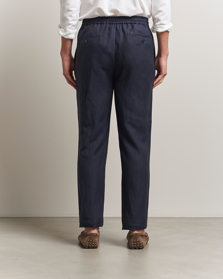 Hombres | Pantalones | Ralph Lauren Purple Label | Dorset Drawstring Trousers Chairman Navy