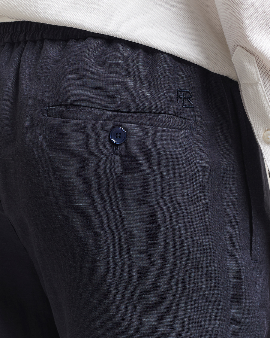 Hombres | Pantalones | Ralph Lauren Purple Label | Dorset Drawstring Trousers Chairman Navy