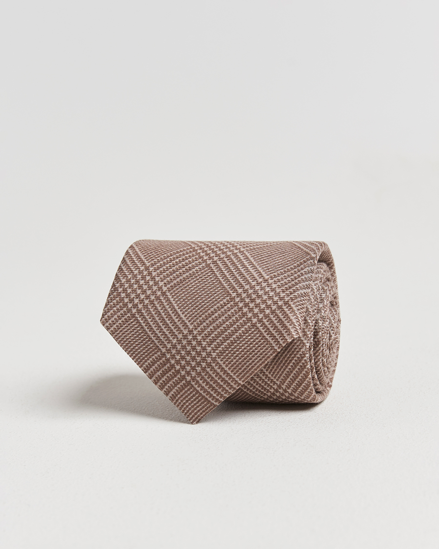 Hombres | Corbatas | Ralph Lauren Purple Label | Glenplaid Silk Tie Beige