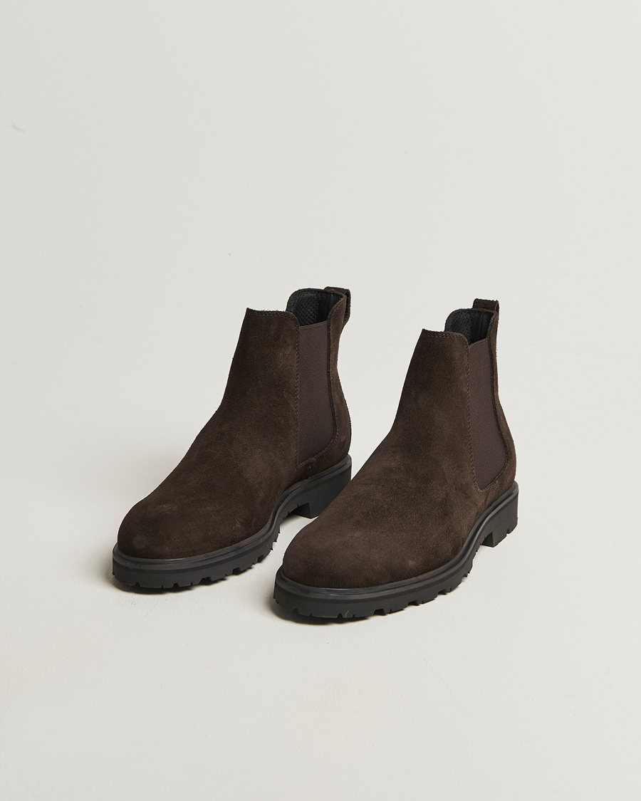 Hombres | Botas | UBR | Thunder Chelsea Suede Boot Dark Brown