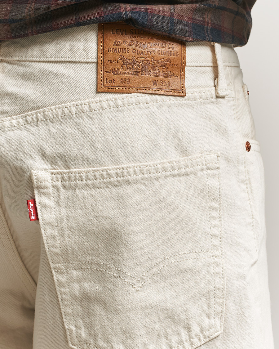 Hombres | Pantalones cortos | Levi's | 468 Loose Denim Shorts Ecru Bone