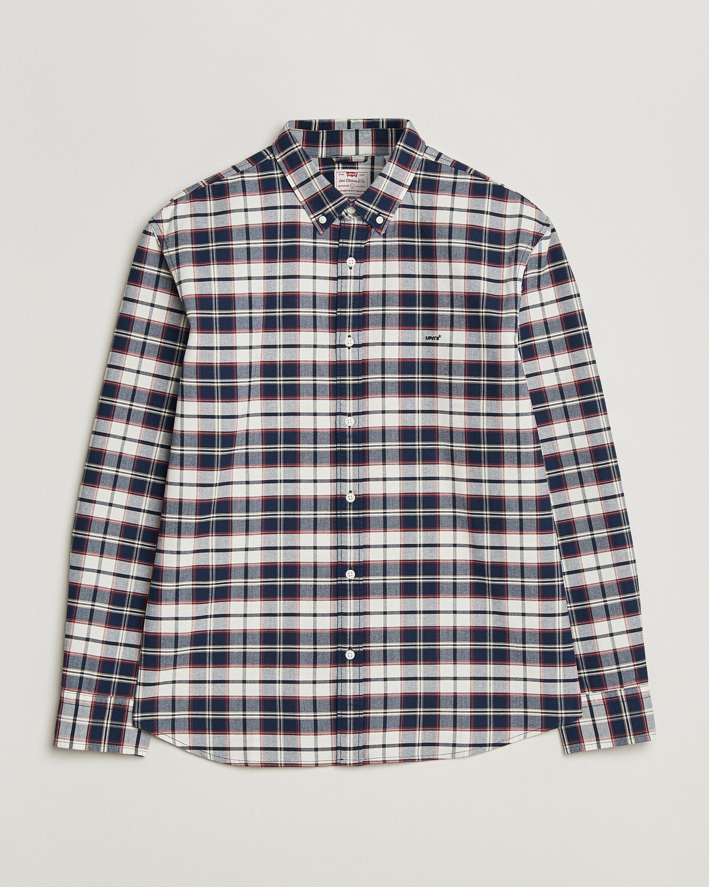 Hombres | Camisas | Levi's | Cotton Checked Shirt Dress Blues
