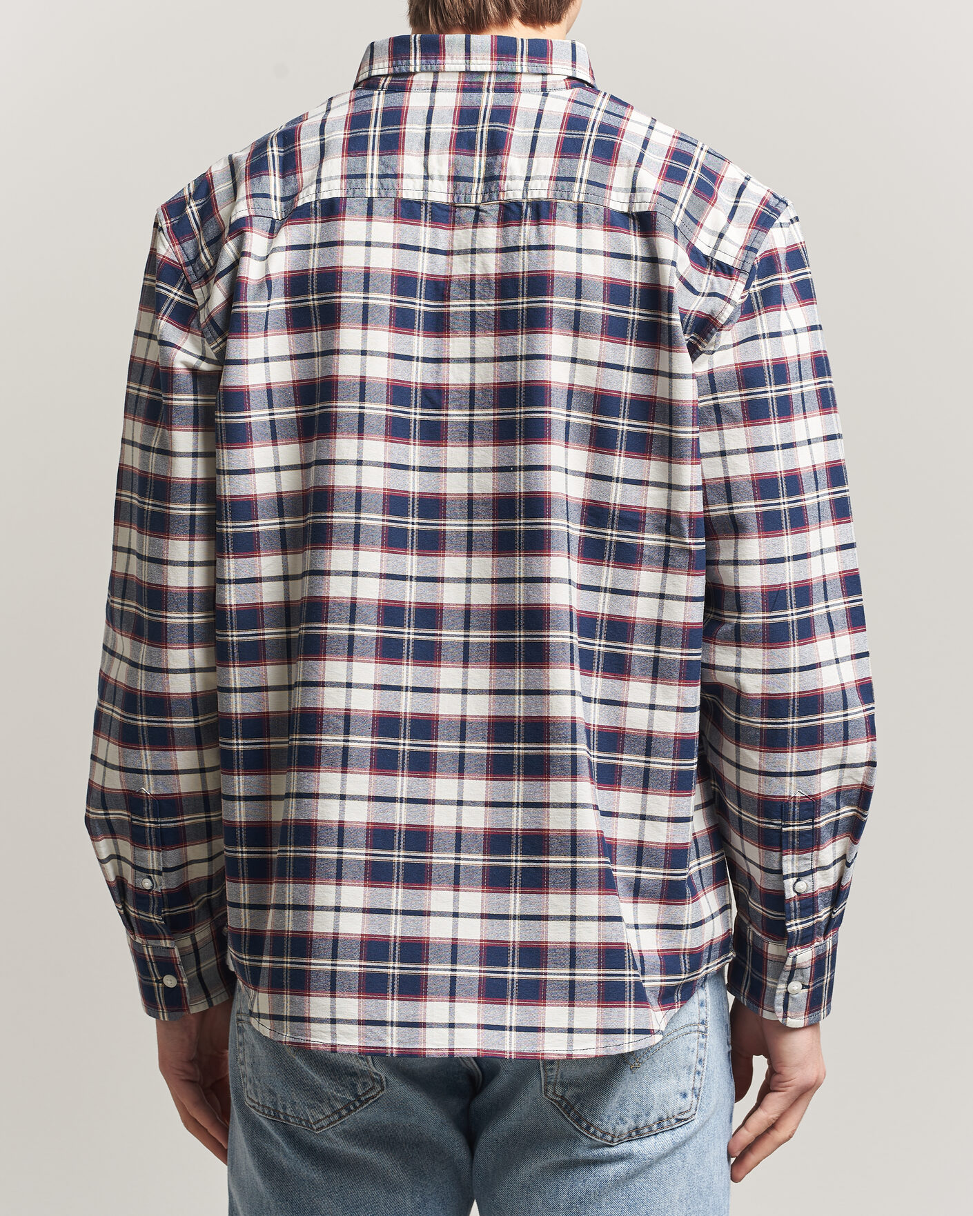 Hombres | Camisas | Levi's | Cotton Checked Shirt Dress Blues