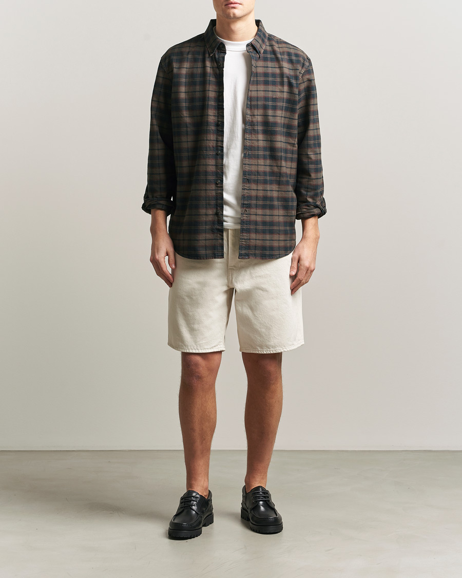 Hombres | Camisas | Levi's | Cotton Checked Shirt Chocolate