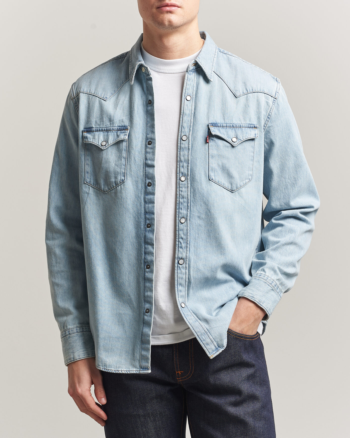 Hombres | Camisas | Levi's | Barstow Western Standard Shirt Worn In Blue