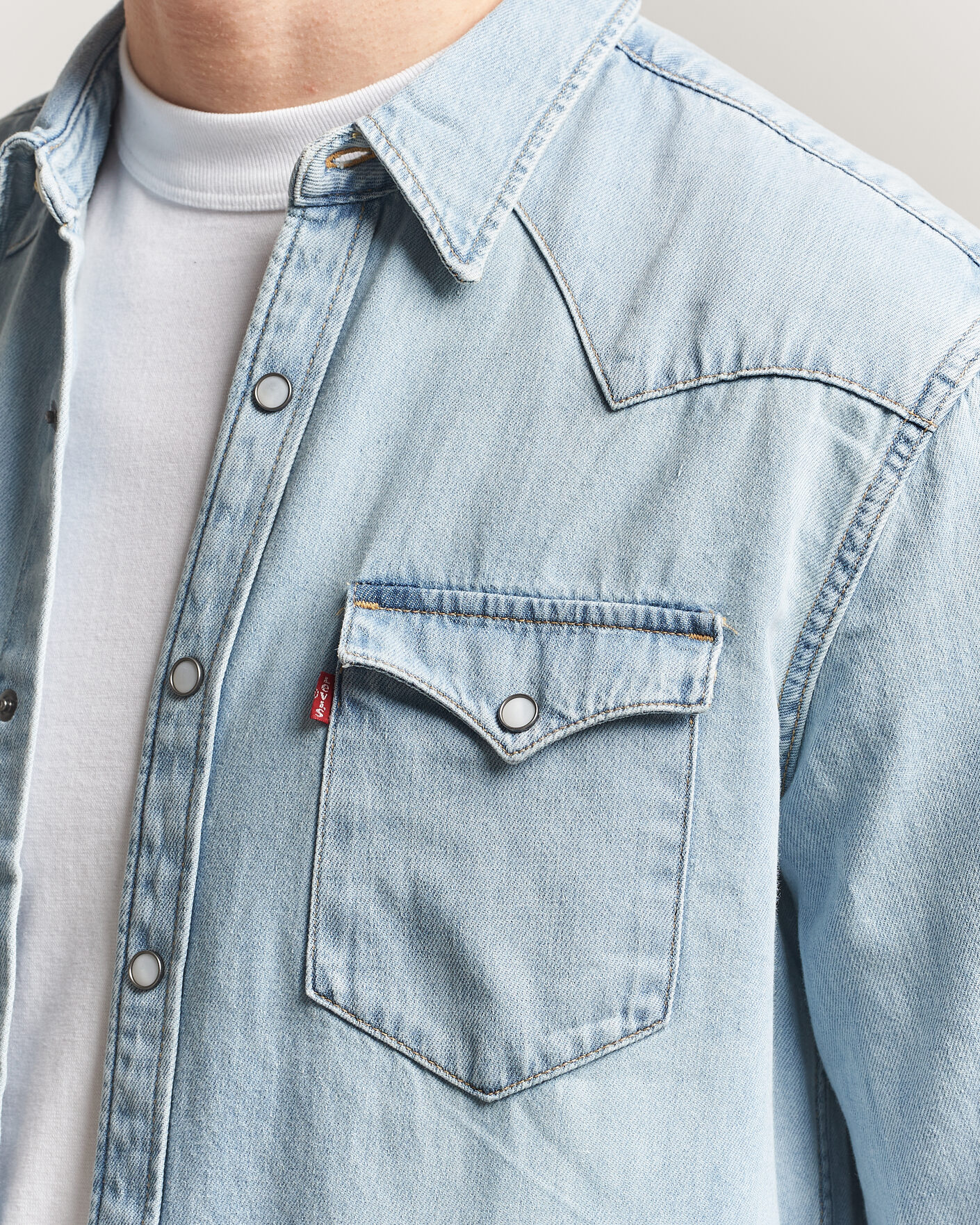 Hombres | Camisas | Levi's | Barstow Western Standard Shirt Worn In Blue
